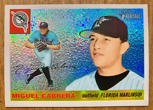 2004 Topps Heritage (1955 Style) Chrome Parallel Miguel Cabrera RC #THC-31 /555