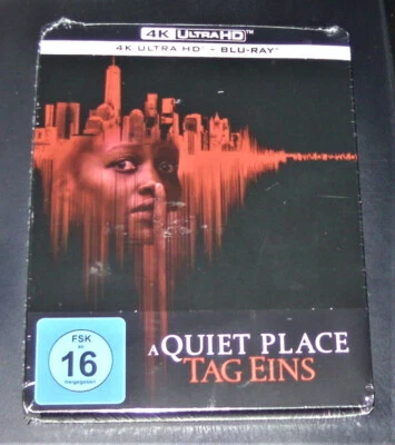 A QUIET PLACE TAG EINS UNCUT LIMITIERTE STEELBOOK COVER B 4K BLU RAY+BLU RAY NEU - Bild 1 von 4