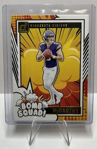 J.J. McCarthy 2024 Donruss Bomb Squad Rookie RC#5 Minnesota Vikings - Picture 1 of 2