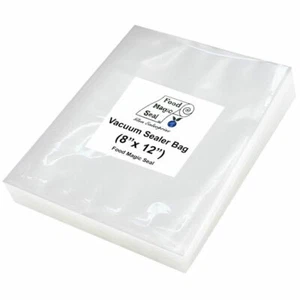 200 QUART 8"x 12" Bags Food Magic Seal for Vacuum Sealer Food Storage Bags! - Picture 1 of 8