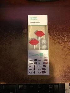 SMART CHOICE RED LIPS IN EAR AURICOLARI TELEFONI COMPLEANNO MUSICA ASCOLTO - Foto 1 di 1