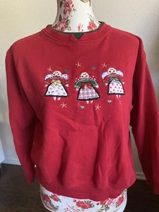 Women’s Holiday Christmas Sweater Embroidered - Picture 1 of 6