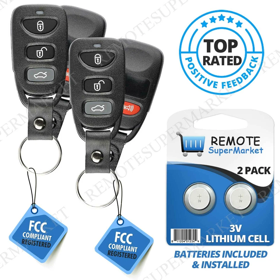 2 for Hyundai Sonata 2006 2007 2008 2009 2010 keyless remote key fob 3+1 B Foto 1 de 1