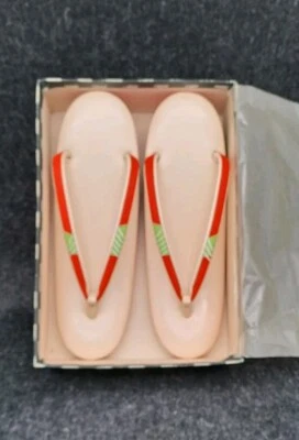 Kimono Geta, Schuhe für Kimono und Yukata, original japanisch in Ovp - Bild 1 von 4