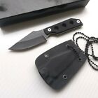 G10 Handle Mini Concealed Carry Fixed Blade Neck Boot Knife Kydex Sheath Edc 
