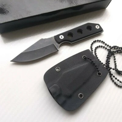 G10 Handle Mini Concealed Carry Fixed Blade Neck Boot Knife Kydex Sheath EDC  - Image 1 of 4