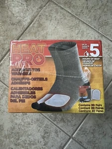 Heat Pro Adhesive Toe Warmers 5 Hours Of Heat 30 Pairs (60 total foot Hotties) - Picture 1 of 5