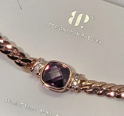 Bomb Party February 2025 Birthday Necklace- A Moment For The Chain, Rose Gold - Image 1 of 4