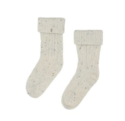 Calcetín corto UGG L121415 para mujer tejido crema Sienna talla 5-10 Foto 1 de 2