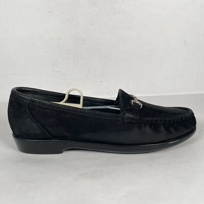 Mocasines SAS Metro Horsebit para mujer talla 7 N negro nobuck tripad zapatos cómodos Foto 1 de 4