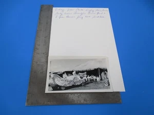 Vintage s/w Zirkus Foto Ringling Brothers Barnum Bailey Schwanenwagen S5143 - Bild 1 von 2