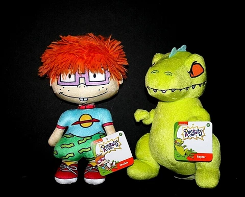 Nickelodeon x Rugrats - Chuckie & Reptar 8.5in Plush Stuffed Animals NWT Cover