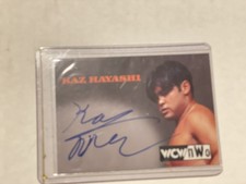 1998 Topps WCW NWO Kaz Hayashi Autograph Card