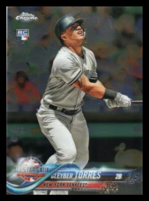 2018 Topps Chrome Update Gleyber Torres RC #HMT80 Yankees - Image 1 of 2