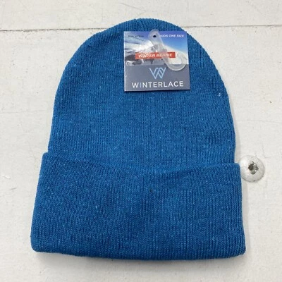 Winterlace Teal Blue Youth Kids Winter Beanie New - Image 1 of 3