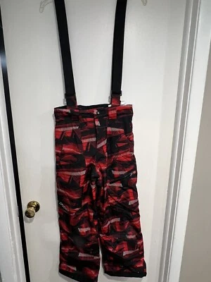 Spyder Boys Size 14 Ski Pants Snowsuit Suspender Pants Snowboarding Red - Image 1 of 4