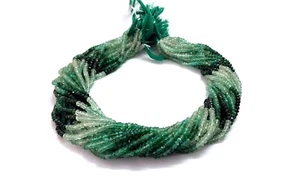 5 hilos de cuarzo fresa verde natural rondelle facetado 4-4,5 mm cuentas 15" pulgadas - Imagen 1 de 8