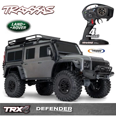 Traxxas TRX82256-4-SLVR TRX-4 Defender Argento 1/10 Crawler Rtr Brushed - Immagine 1 di 4