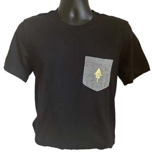 Golden Jets Black/Grey Pocket Tee - Cosmic Gold Design, Comfort, Unisex Fit - Picture 1 of 3