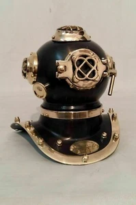 6" Handmade Décor Brass Us Navy Mark IV Deep Sea Mini Divers Diving Helmet Gift - Picture 1 of 4