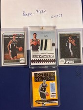 Victor Wembanyama rookie lot NBA Hoops winter SP's Rookie Sweaters 2 color patch