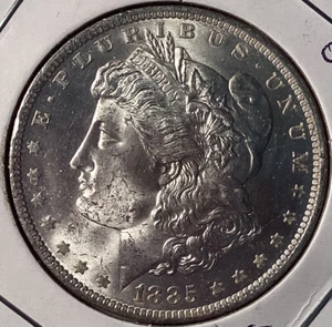1885 O Morgan Silver Dollar - Picture 1 of 2