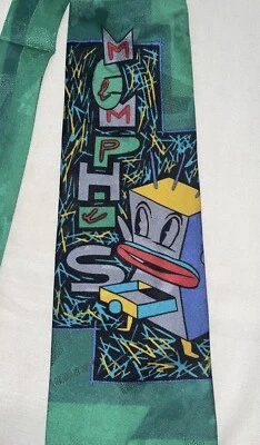 Cravatta vintage Memphis Milano da collezione 100% seta - Imagen 1 de 4