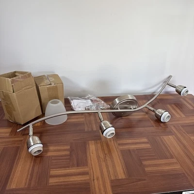 Miseno ML14279 4 Light 36"W Fixed Rail Multi Light Ceiling - Nickel NEW OPEN BOX - Image 1 of 4