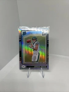 Donruss Optic Jordan Travis 2024 Holo plata clasificación Prizm novato New York Jets - Imagen 1 de 2