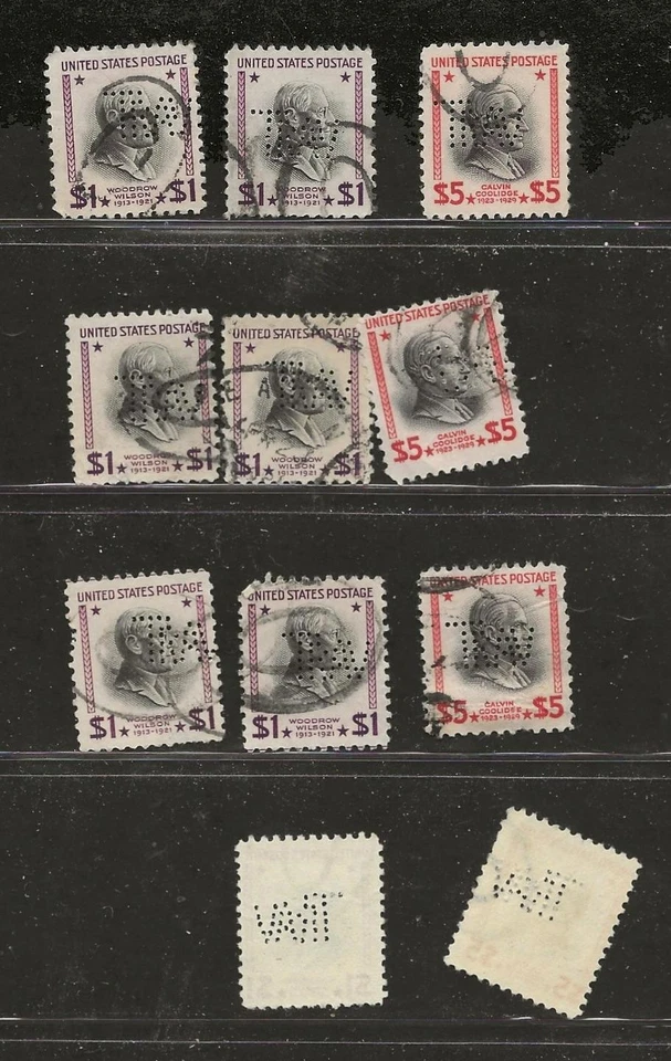 U S $1, $2 and $5 1938 president with Trav perfs pick a set[296 - Image 1 of 1