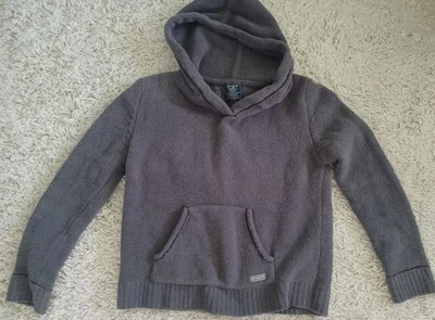 Life is Good Sherpa Sudadera con Capucha Para Mujer L Gris Polar Pullover Canguro Bolsillo Acogedor Foto 1 de 4