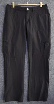 Pantalones Patagonia Mujer 8 Negro Tribuna 31" Carga Cremallera Senderismo Camping Pesca Usados en Excelente Condición Foto 1 de 4