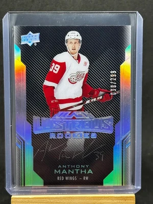 Anthony Mantha 2017 Upper Deck Black Lustrous Rookies Auto 098/299 #68 - Image 1 of 3