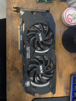 Sapphire Dual-X Radeon HD 7950 3GB GDDR5 Graphics Card PCI-E HDMI DVI Works! - Image 1 of 4