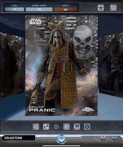 Topps Star Wars Card Trader 2025 Chrome BLUE PULSAR Epic BENJAR PRANIC - Picture 1 of 2