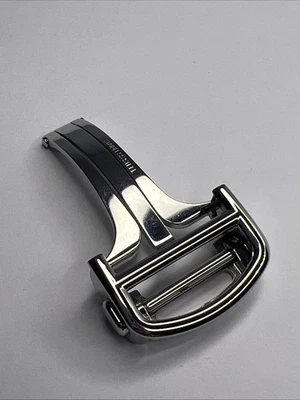 Cierre desplegable de acero inoxidable Cartier genuino hecho en Suiza 18 mm Foto 1 de 4