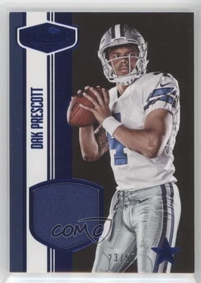 2016 Panini Plates & Patches Rookie Materials Blue /50 Dak Prescott #RM-DP RC - Image 1 of 2