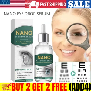 Nano Eye Drops Serum,Natural Nano Lubricant Eye Drops for Dry Eye Presbyopia US` - Picture 1 of 14