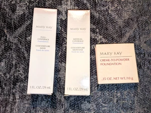 Mary Kay NUEVO NOS BRONCE Base LOTE Completo + Mediano 600 + Crema a Polvo 0.5 - Imagen 1 de 3