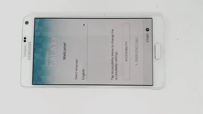 Samsung Galaxy Note 4 N910P Cellphone (White 32GB) Sprint NO PEN CRACK - Image 1 of 2