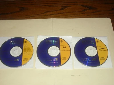 HP CD-Writer Plus Software & Documentation CDs w Adobe PhotoDelux, Corel Magic - Image 1 of 4