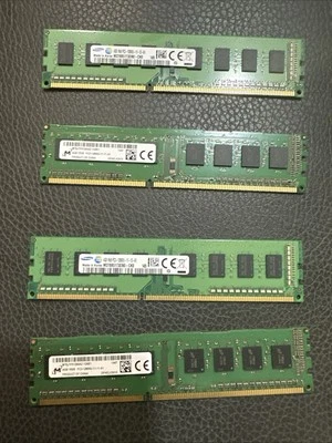 4GB Samsung DDR3 1Rx8 PC3 PC3-12800U Desktop Memory - Image 1 of 4