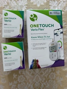 One Touch Verio Flex System monitorowania glukozy NOWY jak również 200 pasków. - Zdjęcie 1 z 6