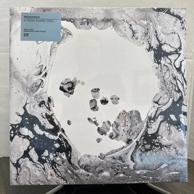 Radiohead - бассейн в форме луны 2 пластинки на 180 г черный винил запечатанный с рекламой наклейка - Изображение 1 из 4