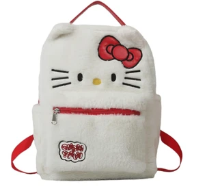 HZARTEWE Plush Backpack Bundle with Stickers & Reinforced Straps, New - Picture 1 of 6