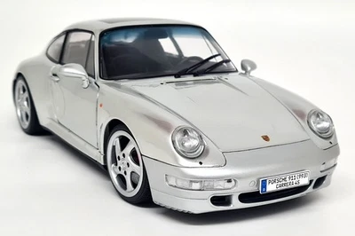 Solido 1/18 Porsche 911 993 Carrera 4S Polar Silver 1996 Diecast model car - Image 1 of 4