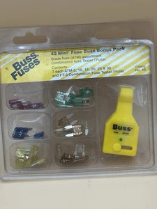 Surtido de fusibles de preparación Bussmann Series 43 piezas ATM/MINI.  iNCOMPLETO - Imagen 1 de 9
