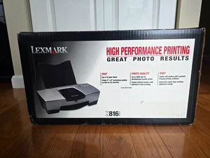 Lexmark Series Z816 Color Photo Printer Jetprinter 4800 DPI 6 Color Printing NEW - Picture 1 of 8