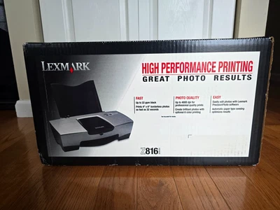 Lexmark Series Z816 Color Photo Printer Jetprinter 4800 DPI 6 Color Printing NEW - Image 1 of 4