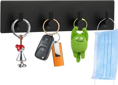 Porta-chaves Picowe para parede decorativa, ganchos de chave de aço inoxidável adesivo, chave H - Imagem 1 de 4